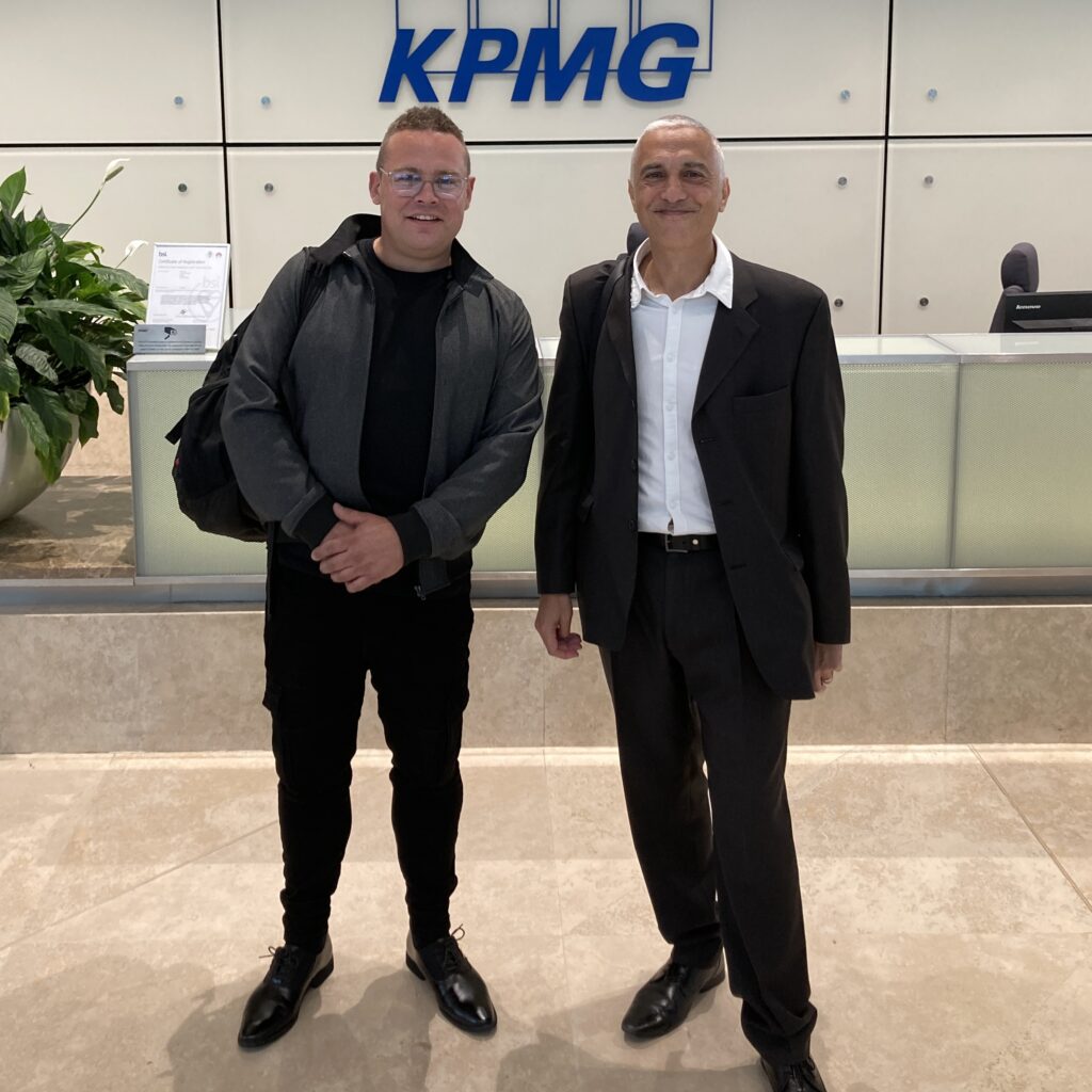 Nathaniel Clarkson and Andy Yacoub (CEO Healthwatch Suffolk)